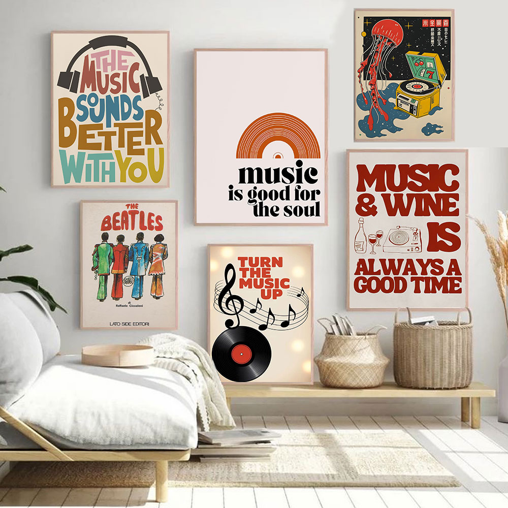 Home Office Quotes - Retro muziek is goed voor de