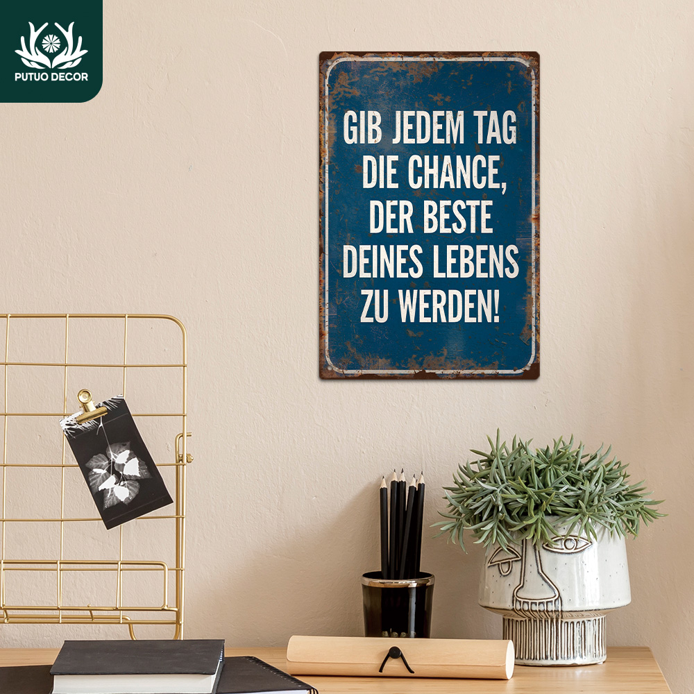 Home Office Quotes - Putuo Decor 1pc Duitse grappige sarcastische