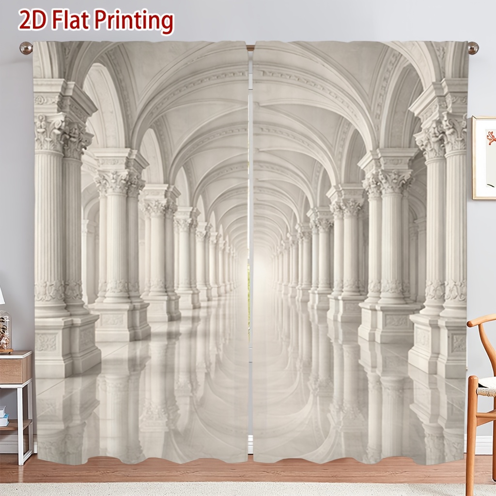 Home Office Architecture - Europese Architectuur Arcade Rod Pocket Lichtfilterende