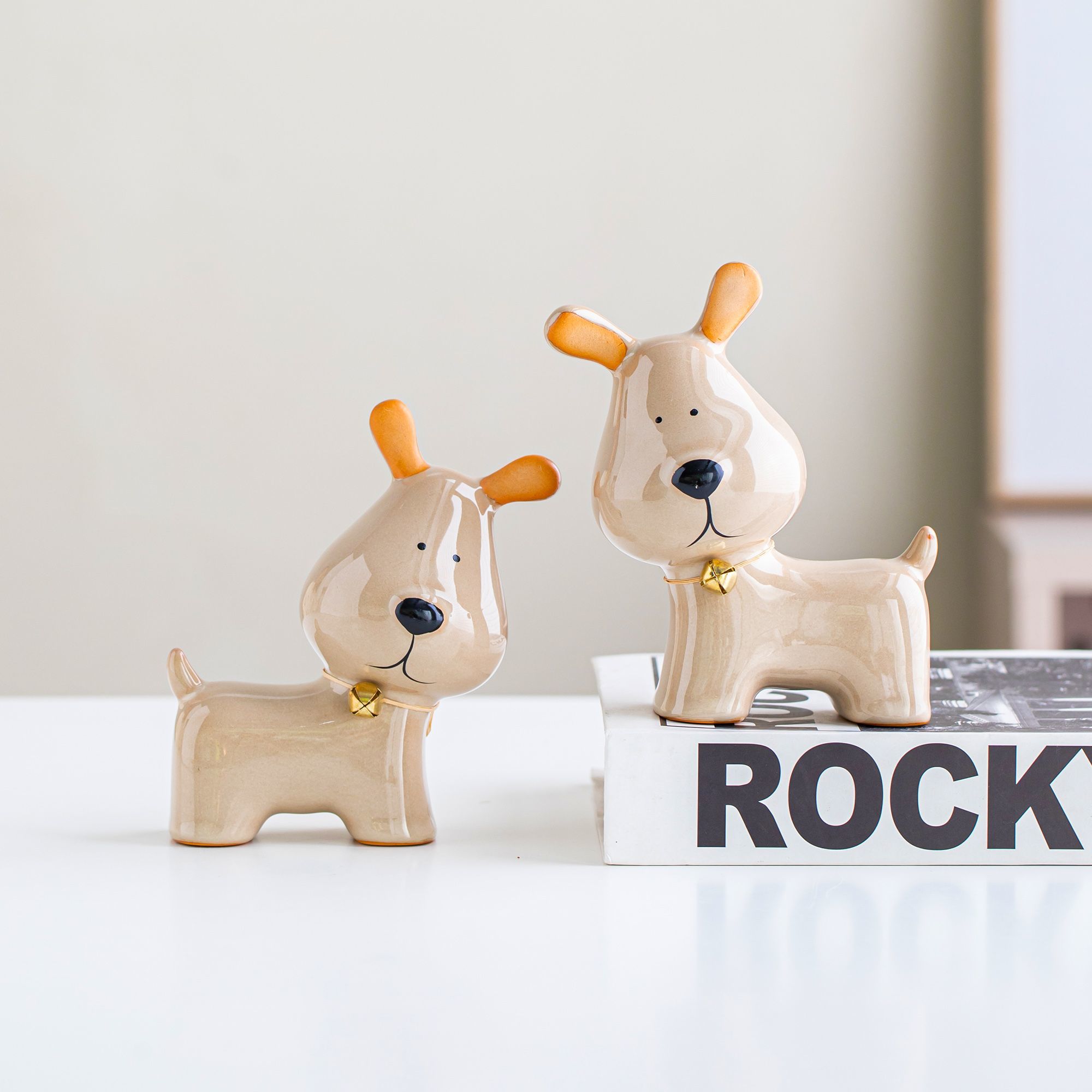 Home Office Architecture - Creatieve Scandinavische stijl keramische bel puppy