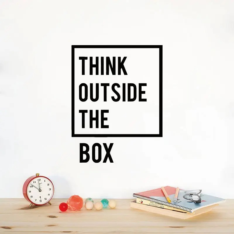 Home Office Quotes - Creatief Denken Inspirerende Citaten Wandsticker Motiverende