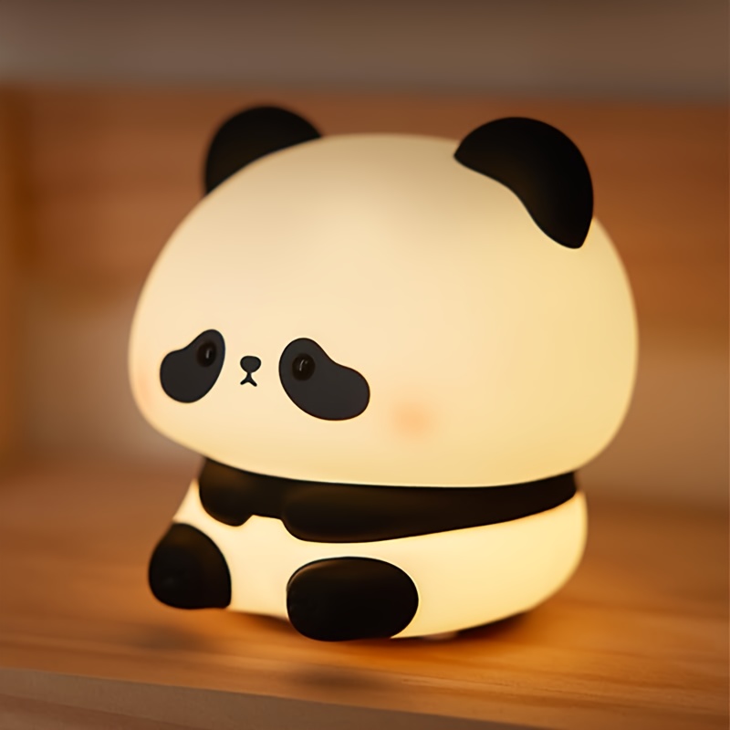 Desk Lamp Led - Kerstcadeaus met panda-thema, timebare nachtverlichting, oplaadbare