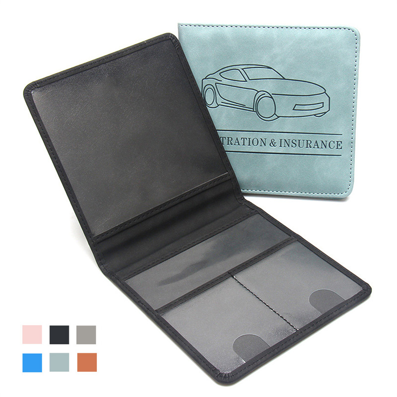 Rolling File Cart - Kentekenbewaarmap en verzekeringsmap Auto-accessoires Handschoenenkastje Auto-organizer