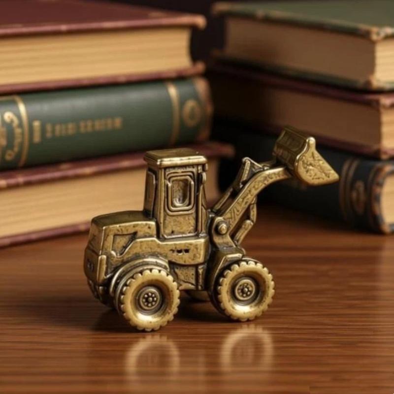 Home Office Architecture - Messing Tank Bulldozer Standbeeld Architectonisch Model