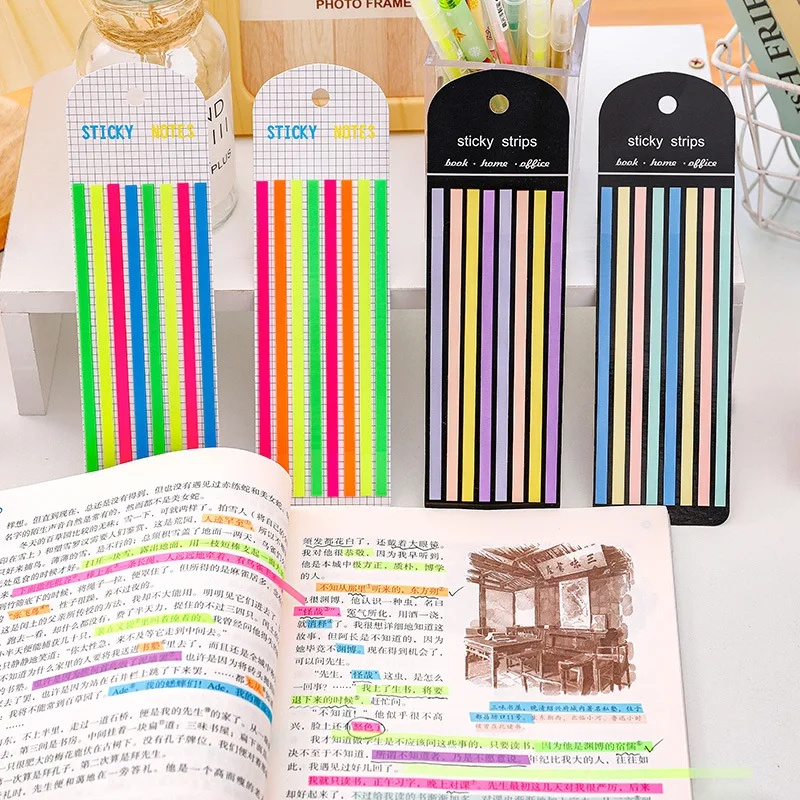 Sticky Note Dispenser - 1/2/4 stuks 160 vellen transparant regenboog