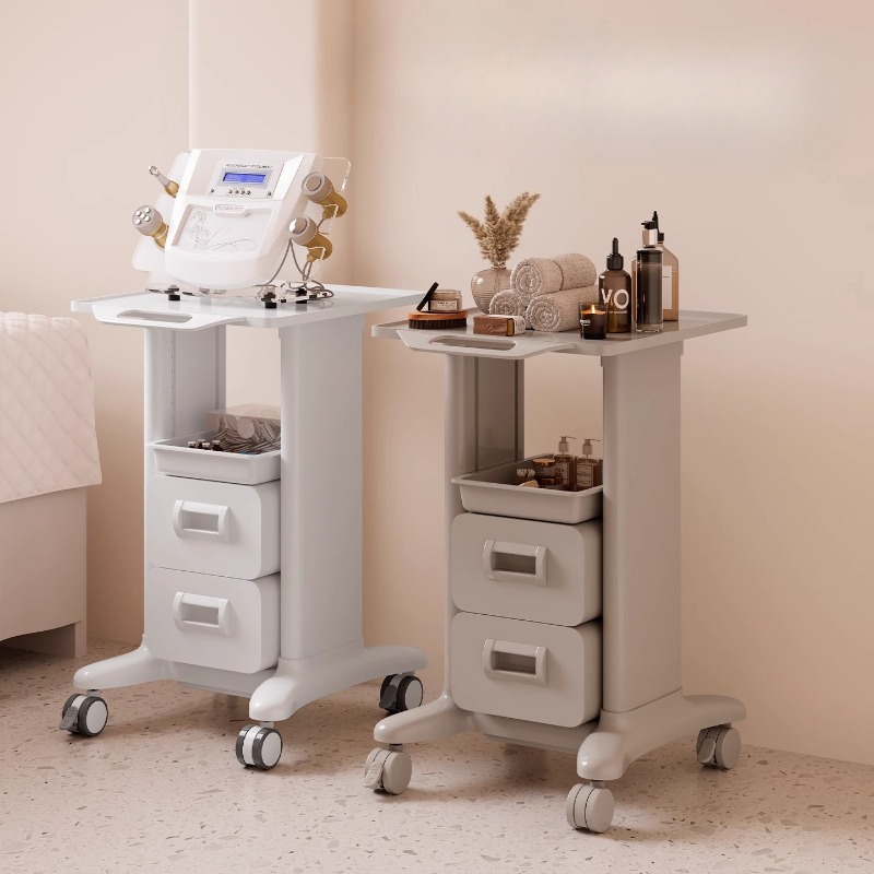 Rolling File Cart - Mobiele schoonheidssalon trolley, multi-laagse opbergwagen voor