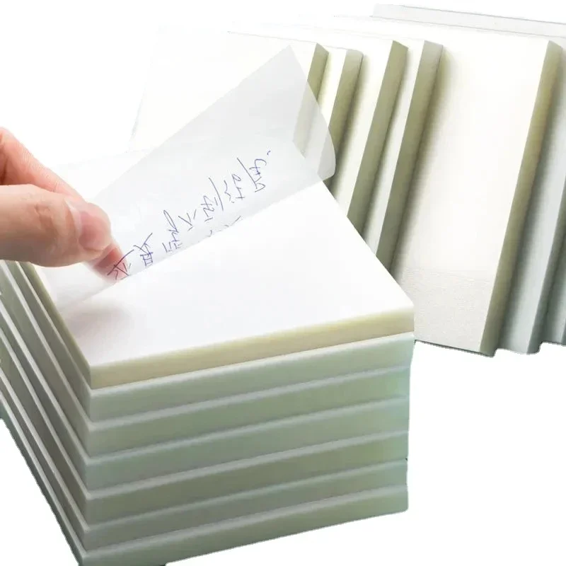 Sticky Note Dispenser - 50 Vellen/Stuks Transparante Memo Pad Waterdichte
