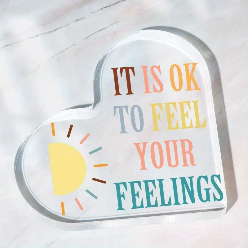 Home Office Quotes - Transparant Acryl Bordje met Positieve Geestelijke