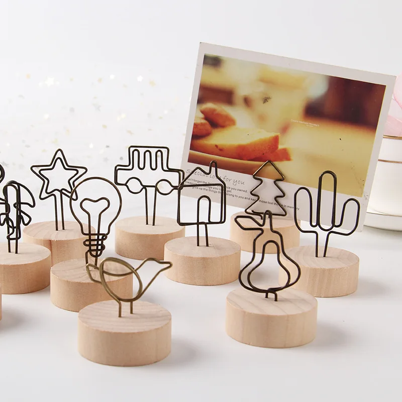 Sticky Note Dispenser - Retro log notitie clip, eenvoudige en