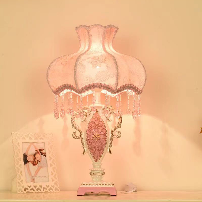 Desk Lamp Led - Europese roze tafellamp Luxe woonkamer slaapkamer