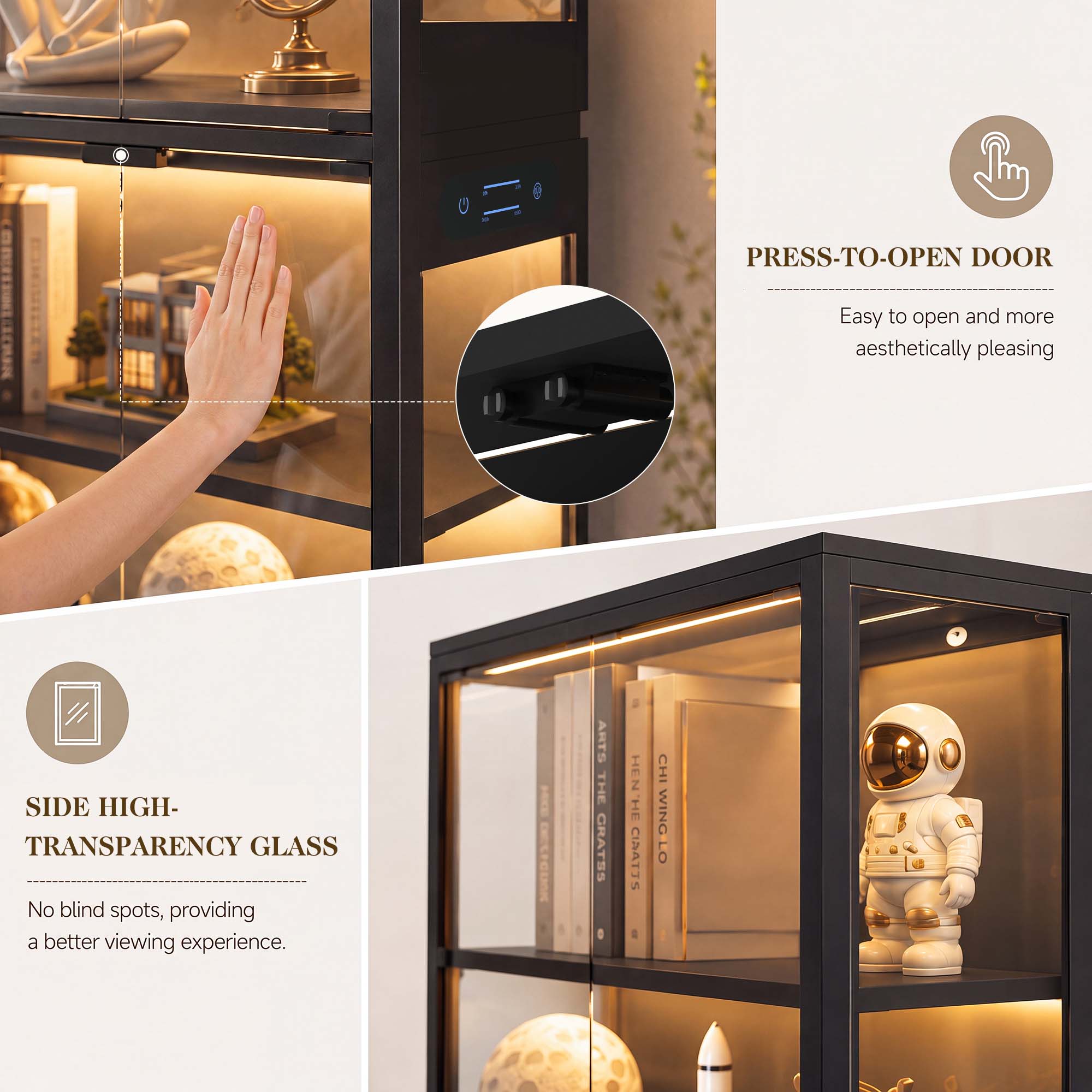 TCGBKAF 5-laags vitrinekast me - Home Office Room recensie en prijs