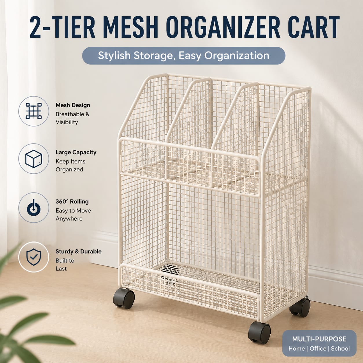 Mobiele boekenkar met wielen e - Rolling File Cart recensie en prijs