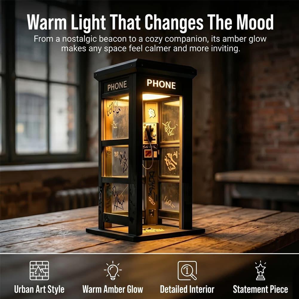 Retro Graffiti Telefooncel Taf - Desk Lamp Led recensie en prijs