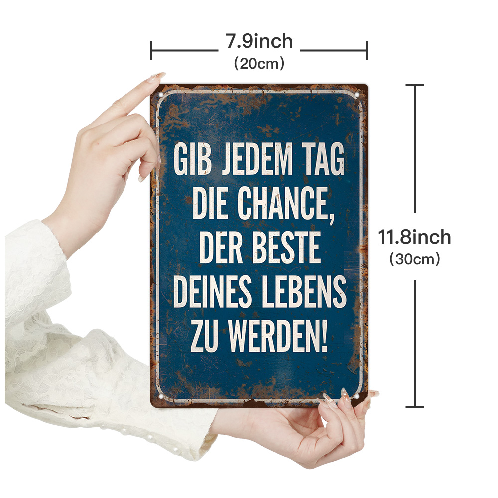 Putuo Decor 1pc Duitse grappig - Home Office Quotes recensie en prijs