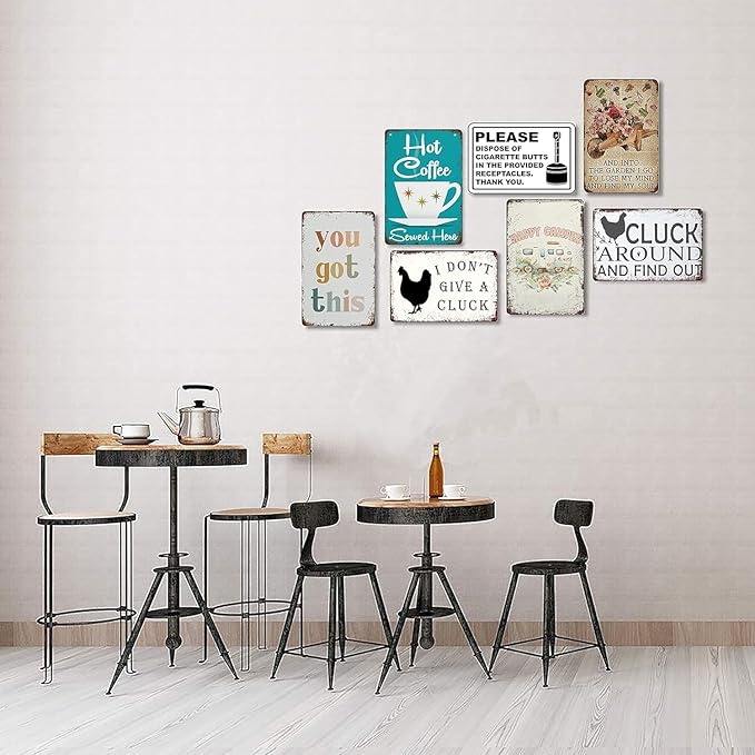 Humoristische vintage wanddeco - Home Office Quotes recensie en prijs