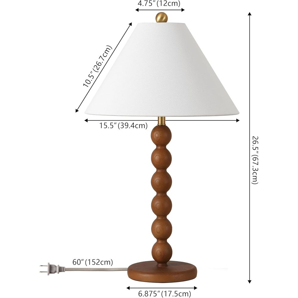Tafellamp van natuurlijk bruin - Desk Lamp Led recensie en prijs