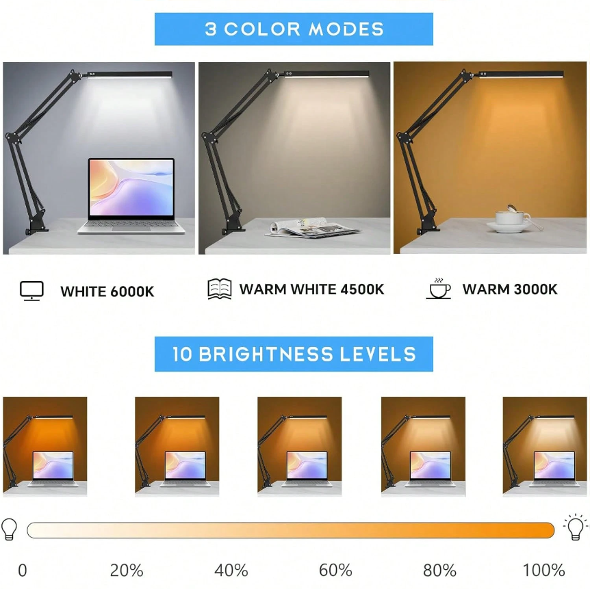 LED-bureaulamp voor thuis, lez - Desk Lamp Led recensie en prijs