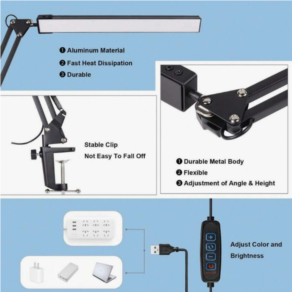 LED-bureaulamp voor thuis, lez - Desk Lamp Led recensie en prijs