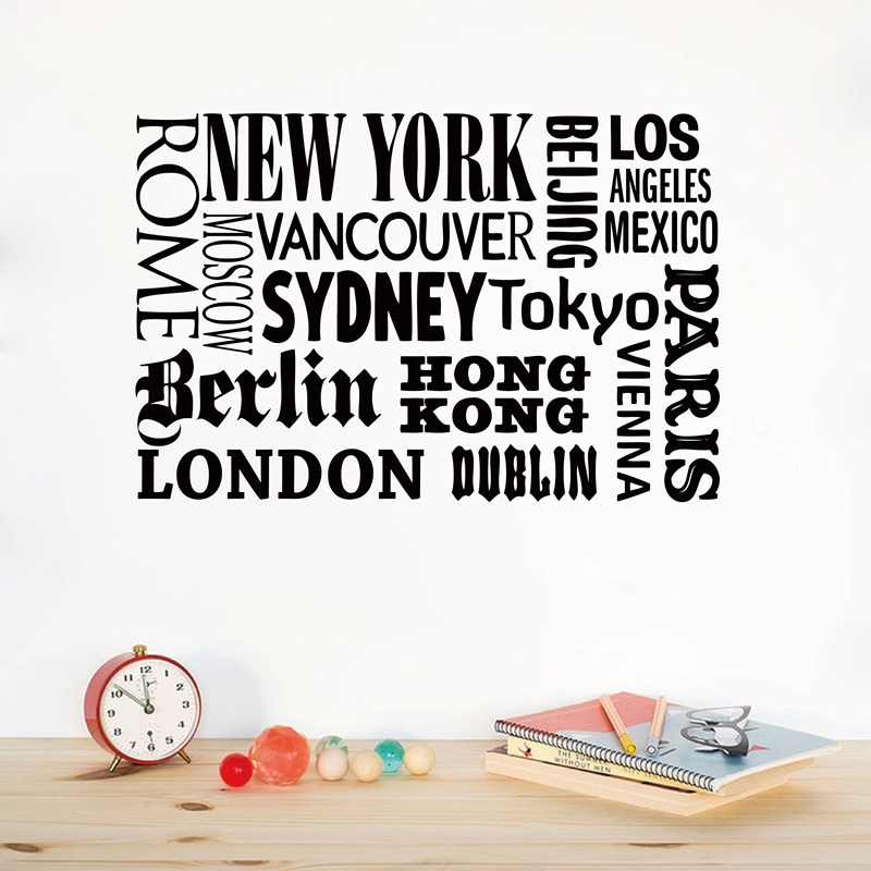 New York London Paris Quote mu - Home Office Quotes recensie en prijs