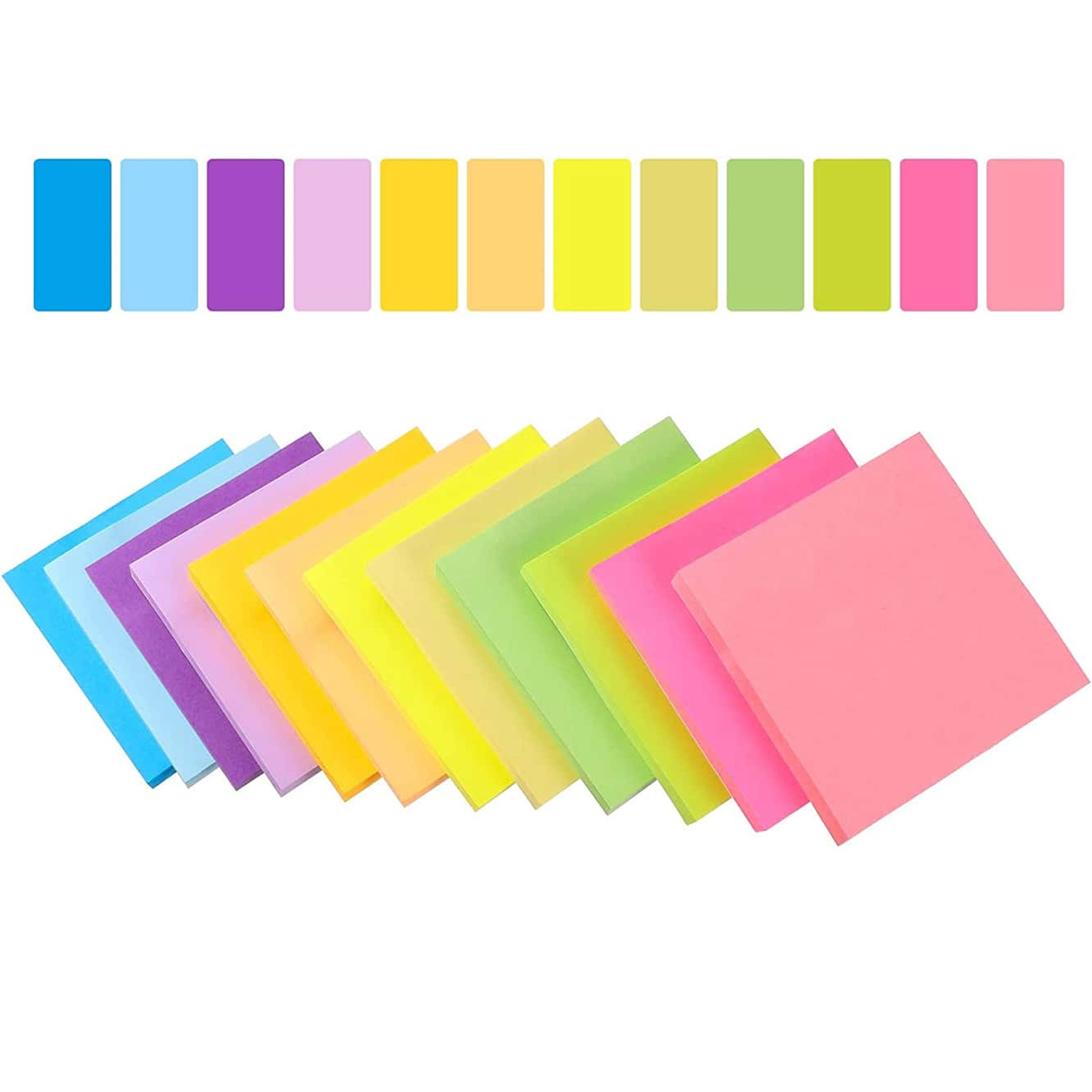 6 stuks fluorescerende kleur 3 - Sticky Note Dispenser recensie en prijs