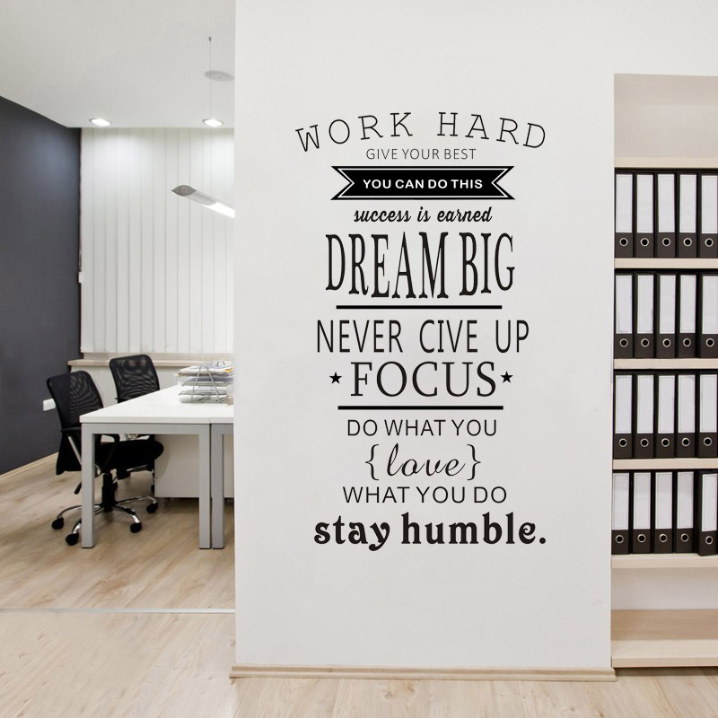 Motiverende Work Hard Dream Bi - Home Office Quotes recensie en prijs