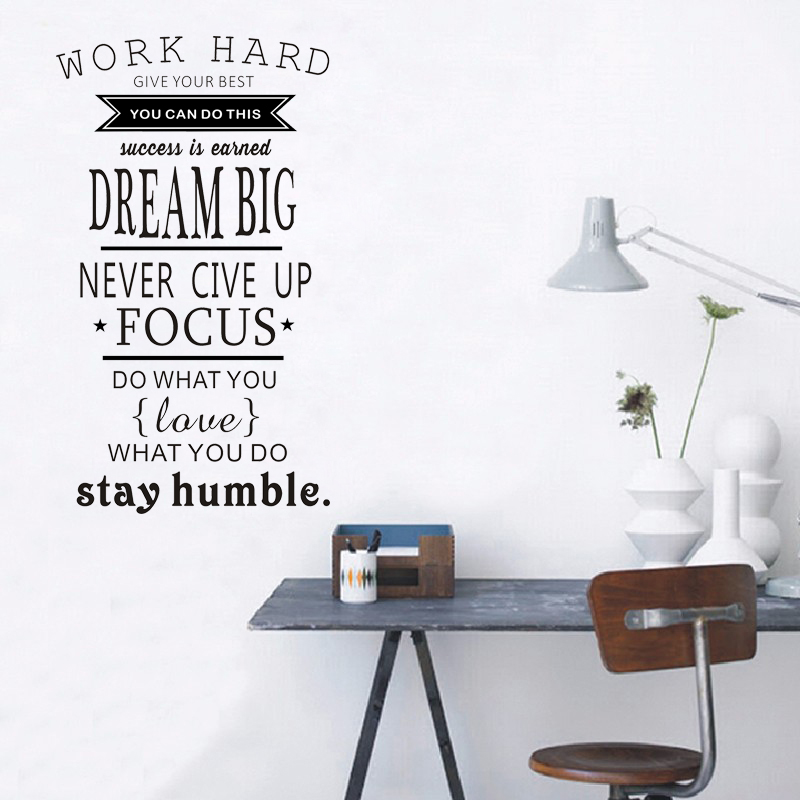 Motiverende Work Hard Dream Bi - Home Office Quotes recensie en prijs