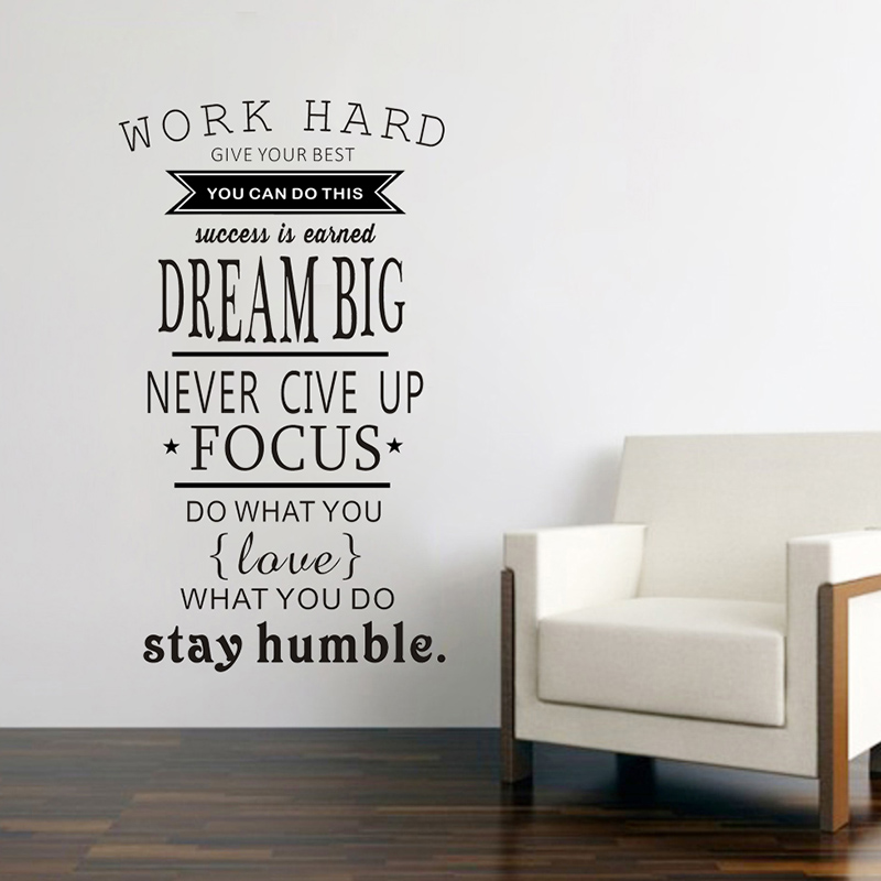 Motiverende Work Hard Dream Bi - Home Office Quotes recensie en prijs